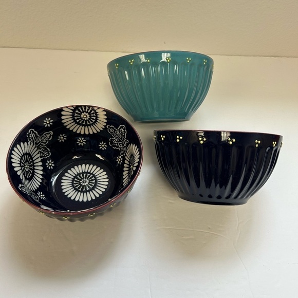 Mira Designs Earthenware Latte Bowls 25 fl oz Cereal Bowl Soup Salad Rice Pasta - Picture 5 of 11